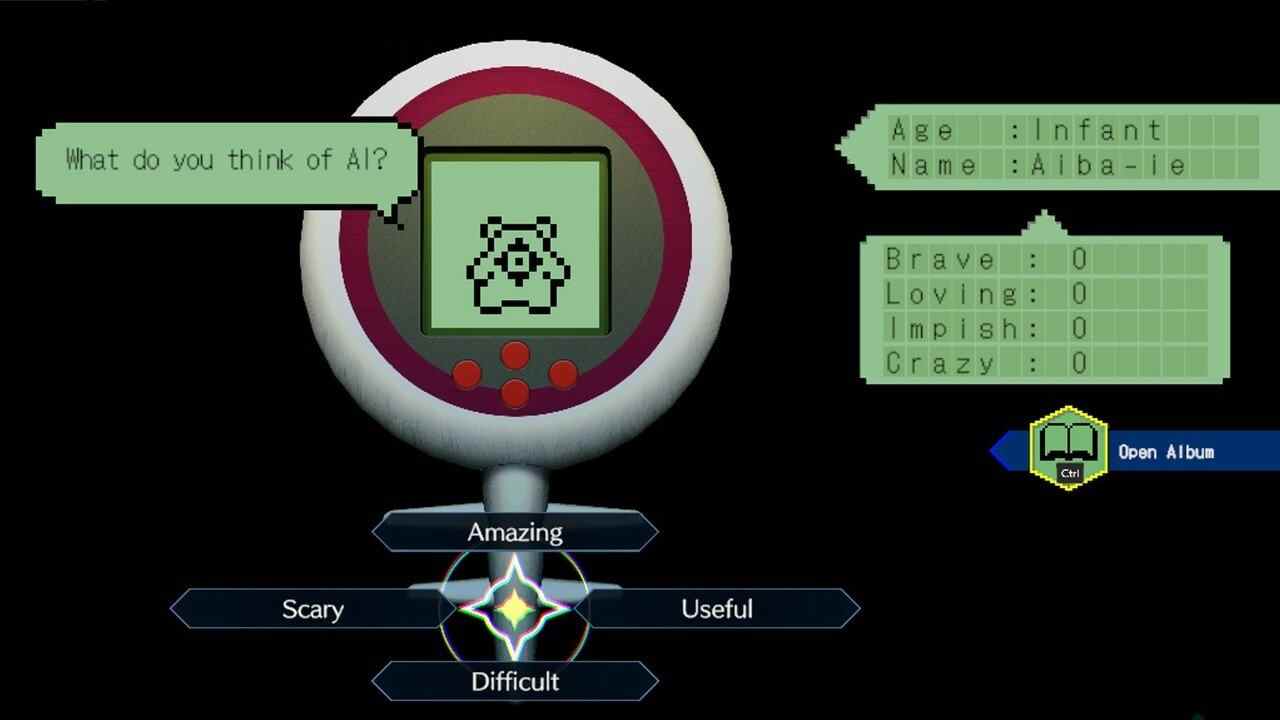 Il y a un mini-jeu Tamagotchi dans AI: The Somnium Files - nirvanA Initiative
