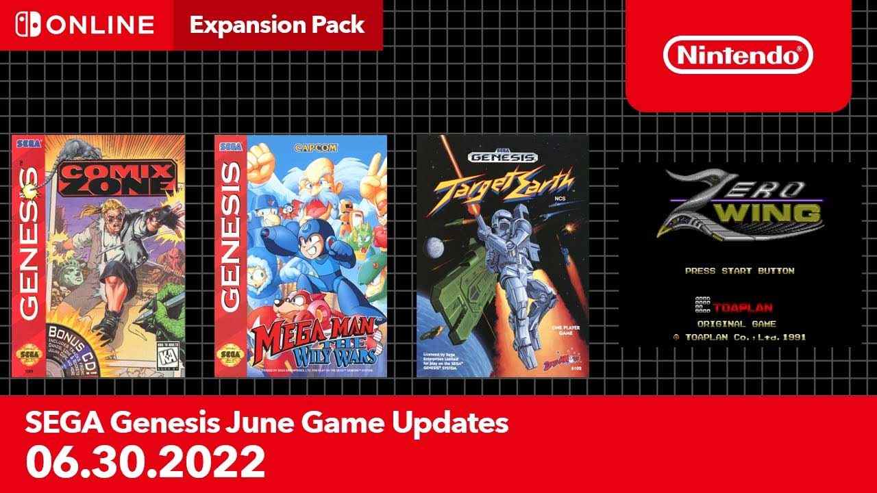 Nintendo Switch Online Sega Genesis games added June 30, 2022