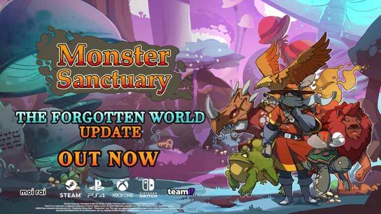 Bande-annonce de la mise à jour de Monster Sanctuary The Forgotten World
