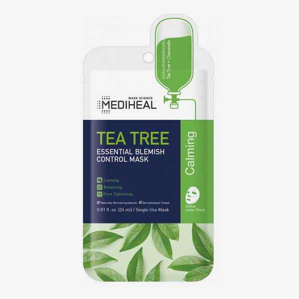 Masque en feuille Mediheal Tea-Tree Essential Blemish Control (5 masques)