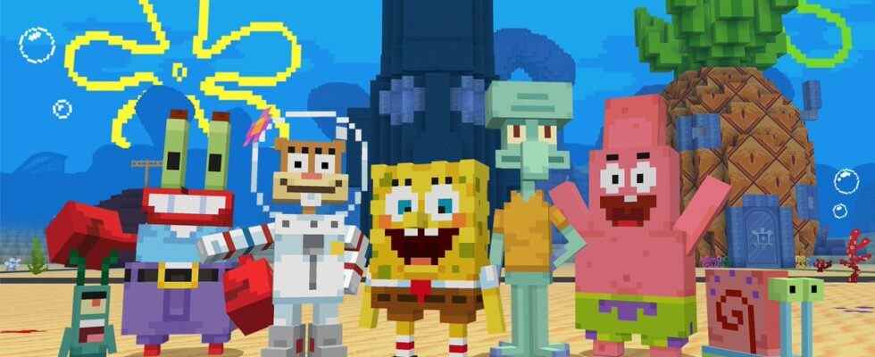 Minecraft SpongeBob collaboration DLC révélé