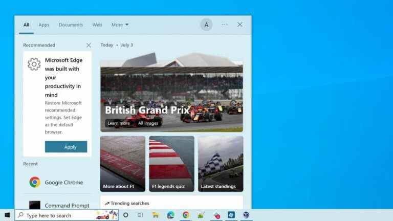 Comment supprimer les icônes de surbrillance de recherche ennuyeuses de Windows 10