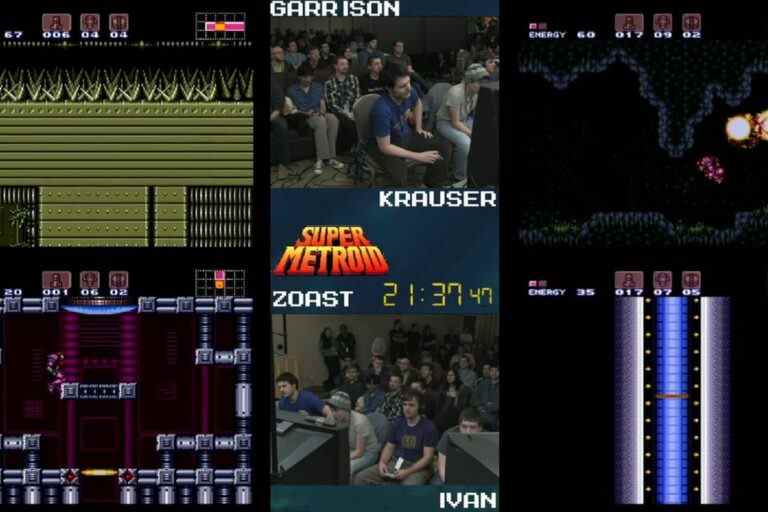 A Super Metroid speedrun race