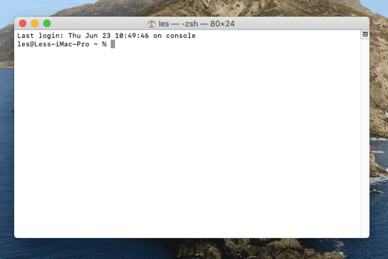 terminal macOS