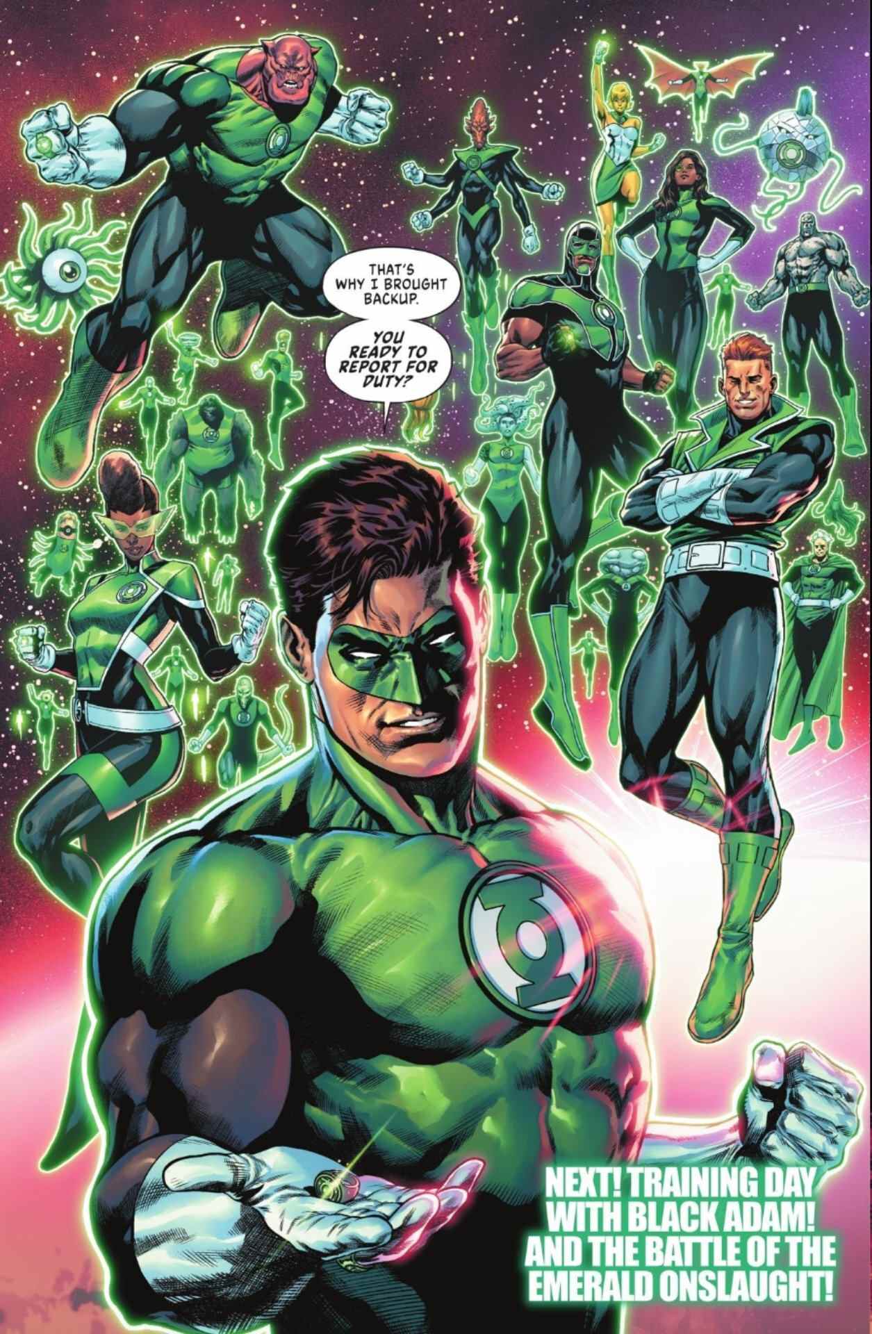 Les Green Lanterns apparaissent dans Dark Crisis #2