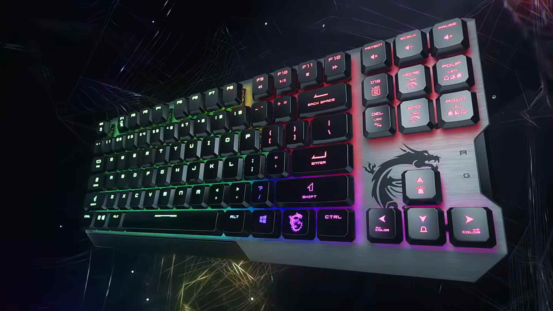 Le clavier de jeu MSI Vigor GK50 Low Profile TKL