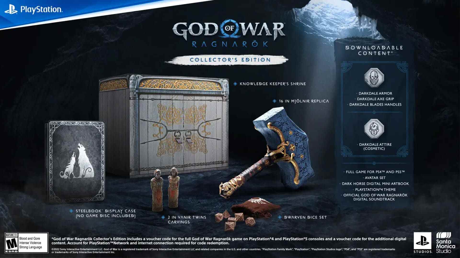 God of War Ragnarok date de sortie novembre 2022 édition collector édition Jotnar pas de disque digital deluxe la précommande commence l'édition collector