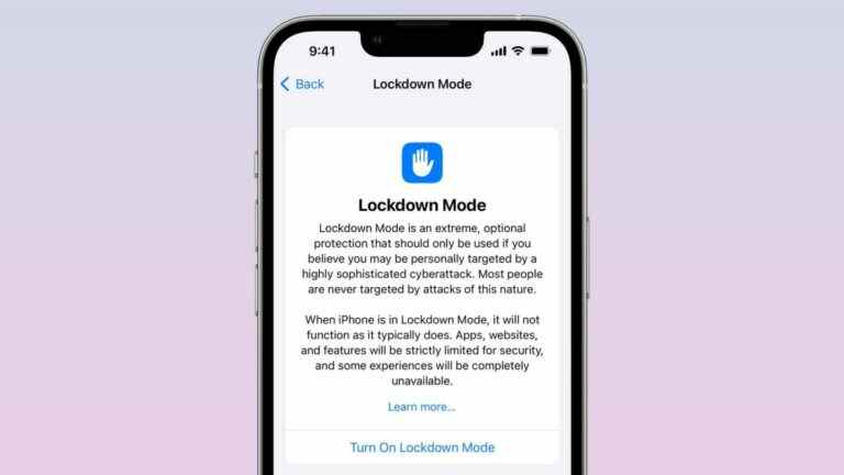 iOS 16 obtient le mode de verrouillage «extrême» – ce que cela signifie pour votre iPhone