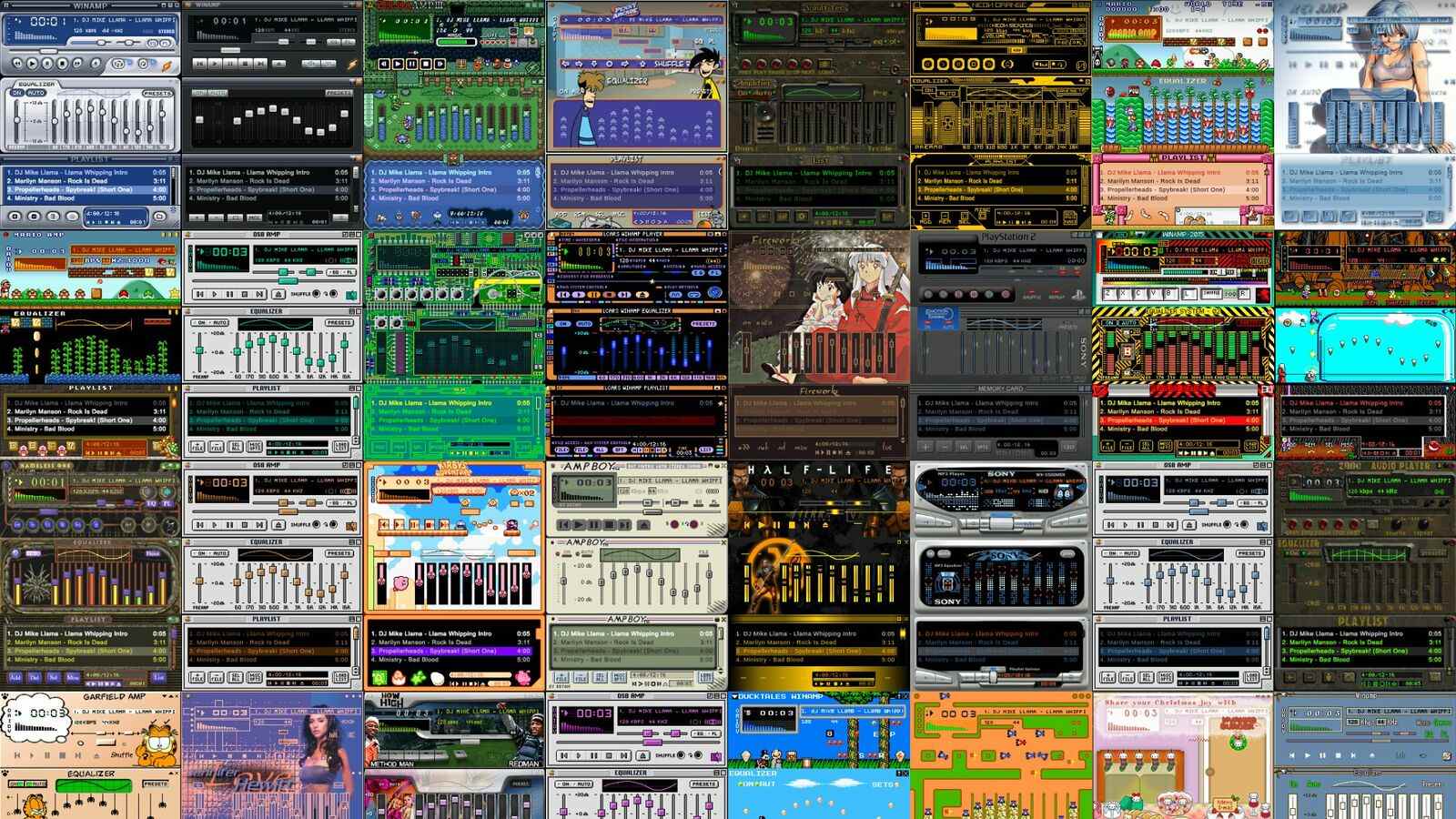 Le Winamp Skin Museum fouette vraiment le cul du lama

