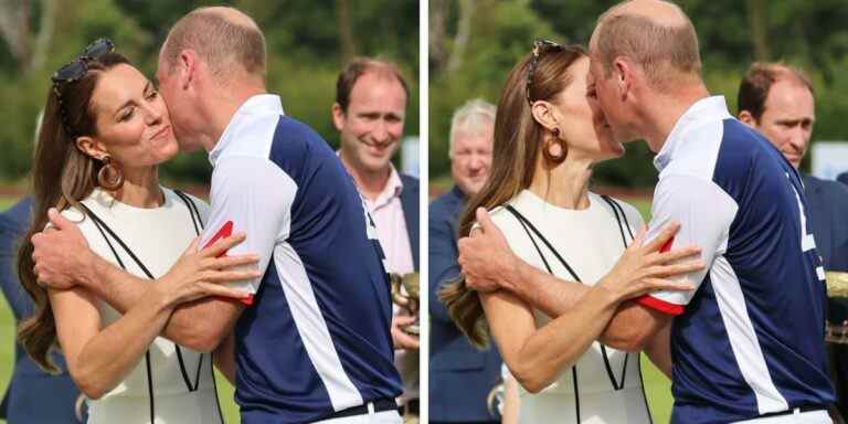 Nous avons presque manqué le baiser public de Kate Middleton et du prince William hier