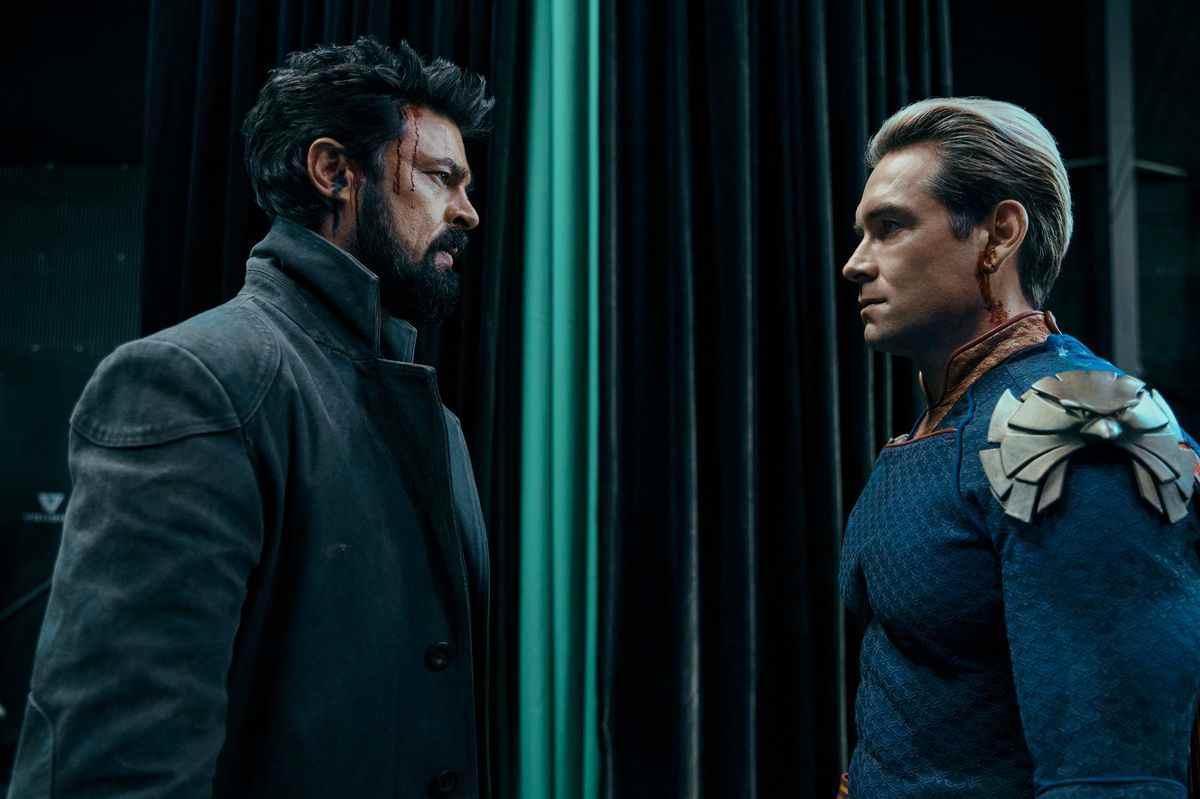 Billy Butcher (Karl Urban) et Homelander (Antony Starr) s'affrontent à nouveau