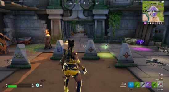 Emplacement de la porte secrète Fortnite dans les sanctuaires mélangés et guide complet du puzzle