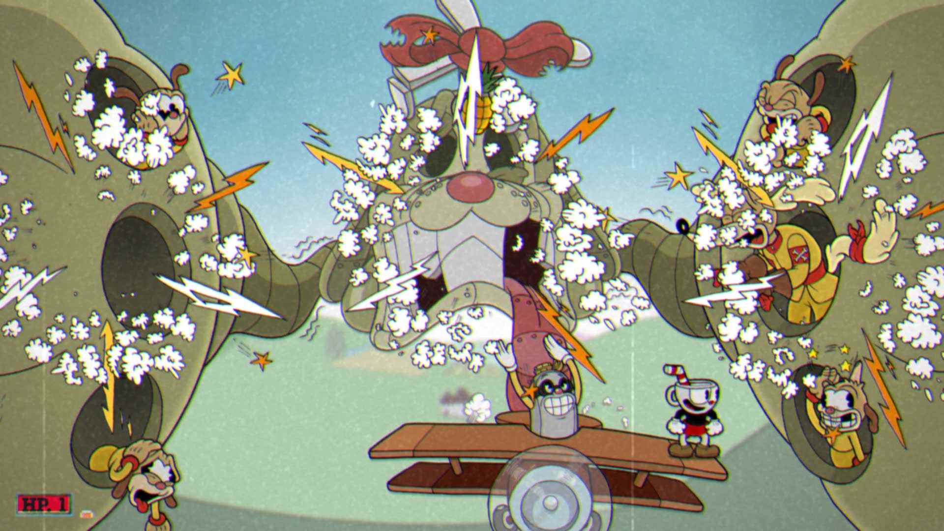 Battre les as hurlants dans Cuphead