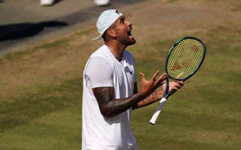 Nick Kyrgios lance une explosion sur le court central classé X – à quelques mètres de Prince George