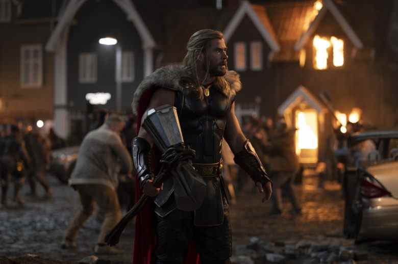 Chris Hemsworth as Thor in Marvel Studios' THOR: LOVE AND THUNDER. Photo by Jasin Boland. ©Marvel Studios 2022. All Rights Reserved.