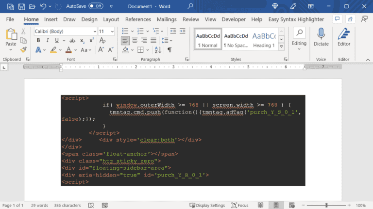 4 façons d’insérer une commande ou un bloc de code dans Microsoft Word