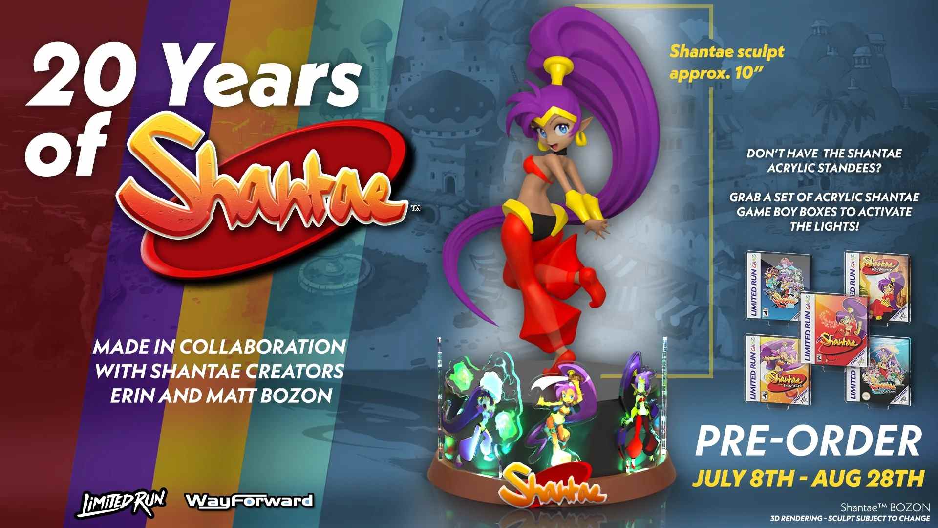 précommande de la statue de shantae