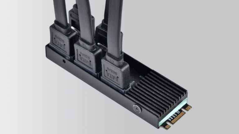 Silverstone transforme un emplacement M.2 en cinq ports SATA