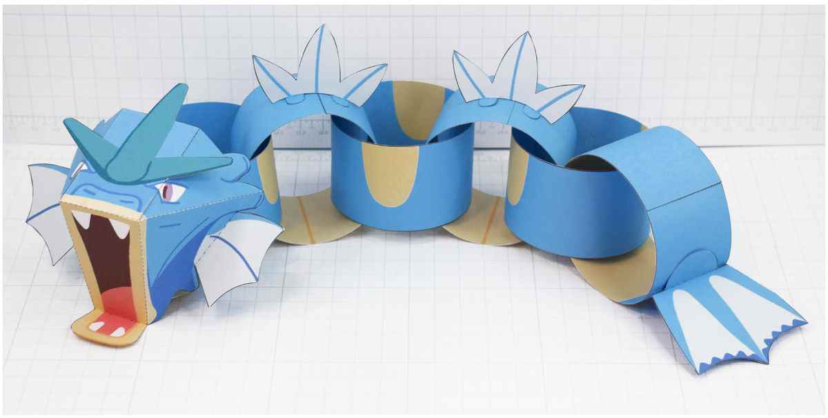 Chaîne de papier Gyarados procédé 6/6