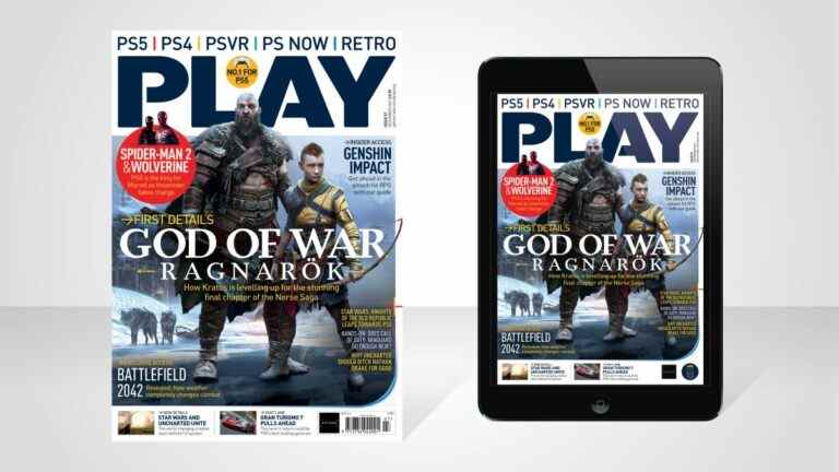 God Of War Ragnarok monte sur la couverture de PLAY