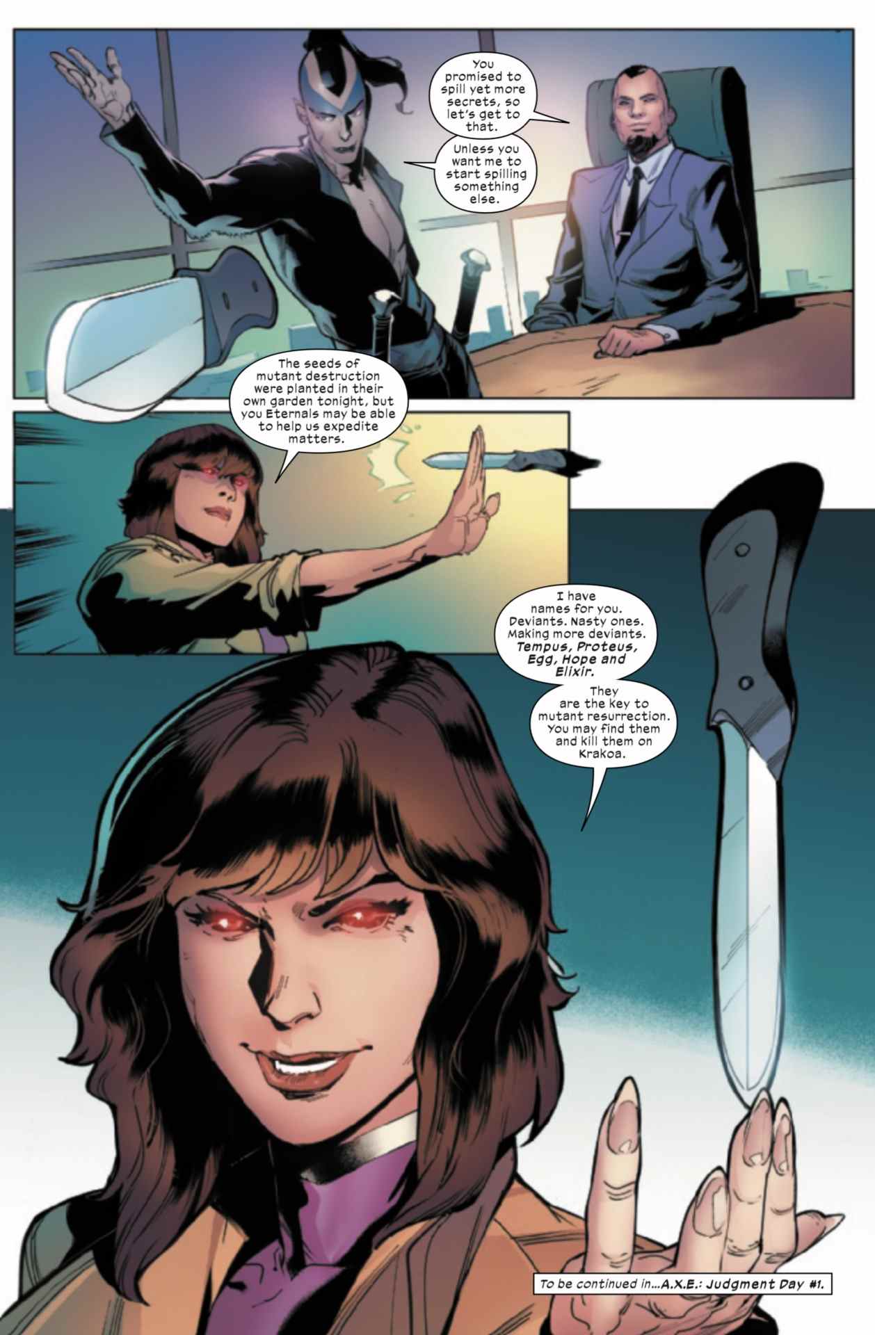 X-Men : la page du gala des Flammes infernales #1