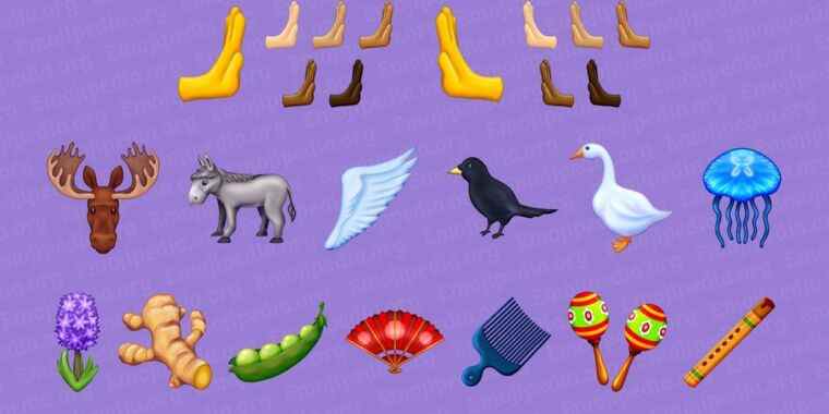 Des high-fives, des cœurs colorés et une horrible oie en tête d’une courte liste de nouveaux emoji