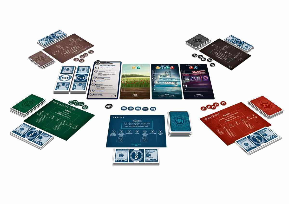 Une diffusion des cartes du jeu de cartes Ozark