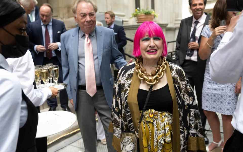 Zandra Rhodes et Andrew Lloyd Webber assistent à la célébration d'anniversaire – David Rose pour le Telegraph