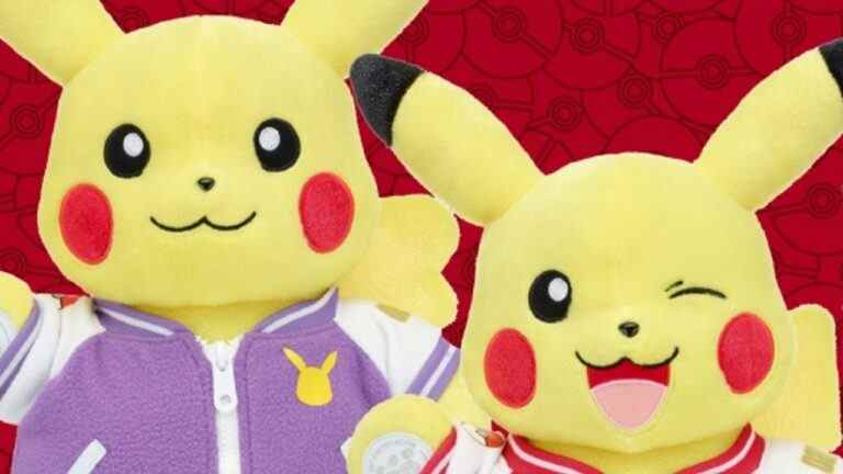 Annonce des nouvelles peluches Pokémon Pikachu Build-A-Bear
