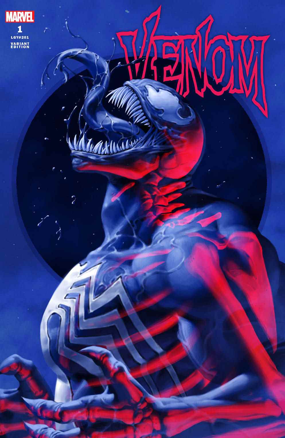 Couverture de la variante Venom #1 'Double-Exposure'