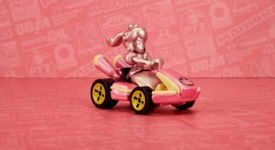 Mattel ajoute la pêche en or rose à sa gamme Mario Kart Hot Wheels