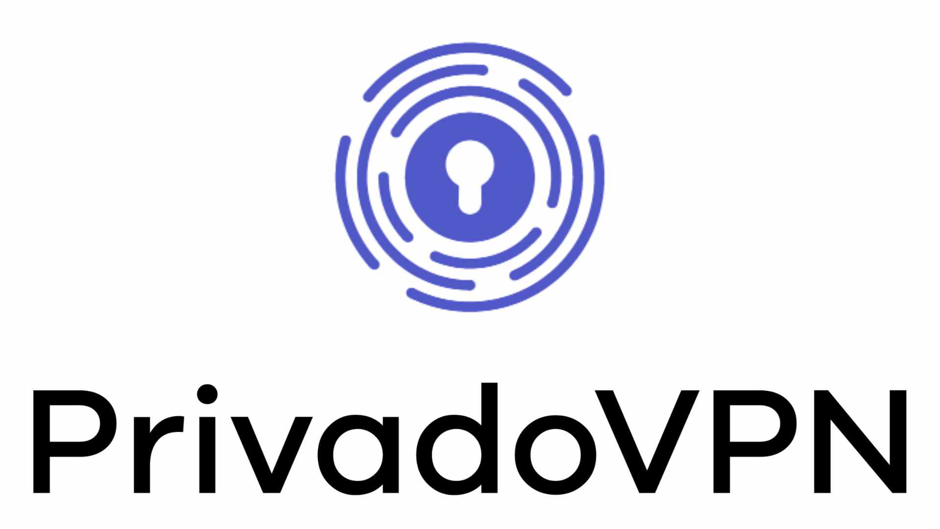 Le meilleur VPN gratuit, PrivadoVPN.  Son logo est sur fond blanc.