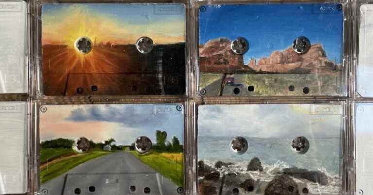 De vieilles cassettes se transforment en œuvres d'art dans "Road Trip" de Meg Frank
