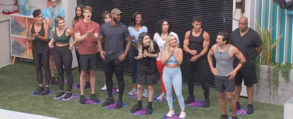 Big Brother cast looking at the next competition