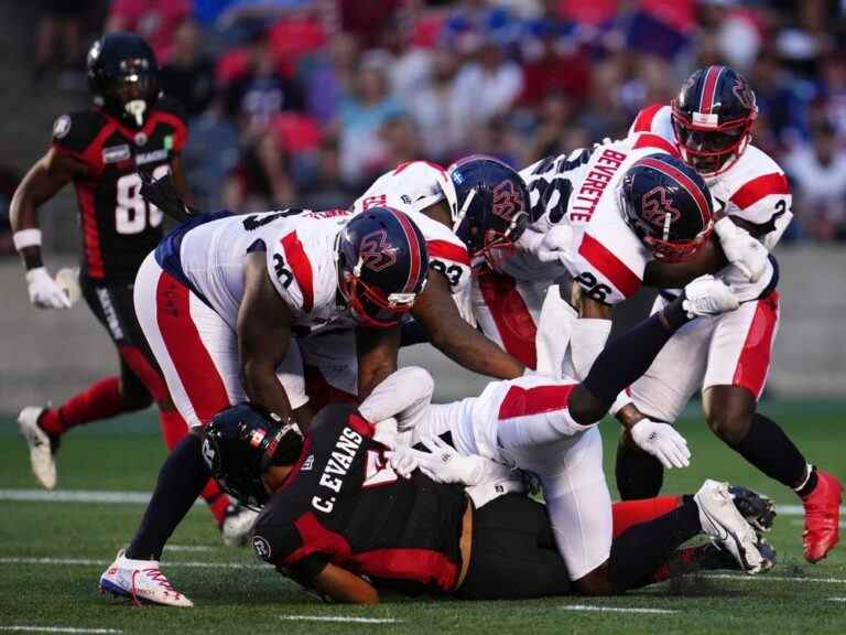 Les Alouettes survivent aux Rouge et Noir sans victoire à Ottawa pour une deuxième victoire de la saison