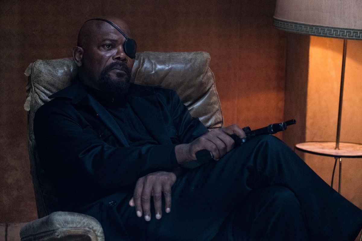 nick fury dans spider-man : loin de chez soi