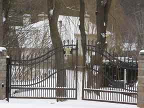 La maison de Michael Wekerle, une ancienne star de CBC Dragon's Den à Caledon, où le corps de Tyler Swartz, 18 ans, a été retrouvé.