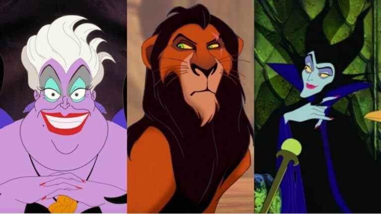 Ursula, Scar, and Maleficent