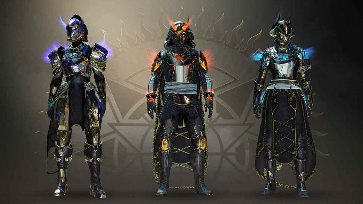 Armure Solstice of Heroes de Destiny 2, brillante d'énergie élémentaire.