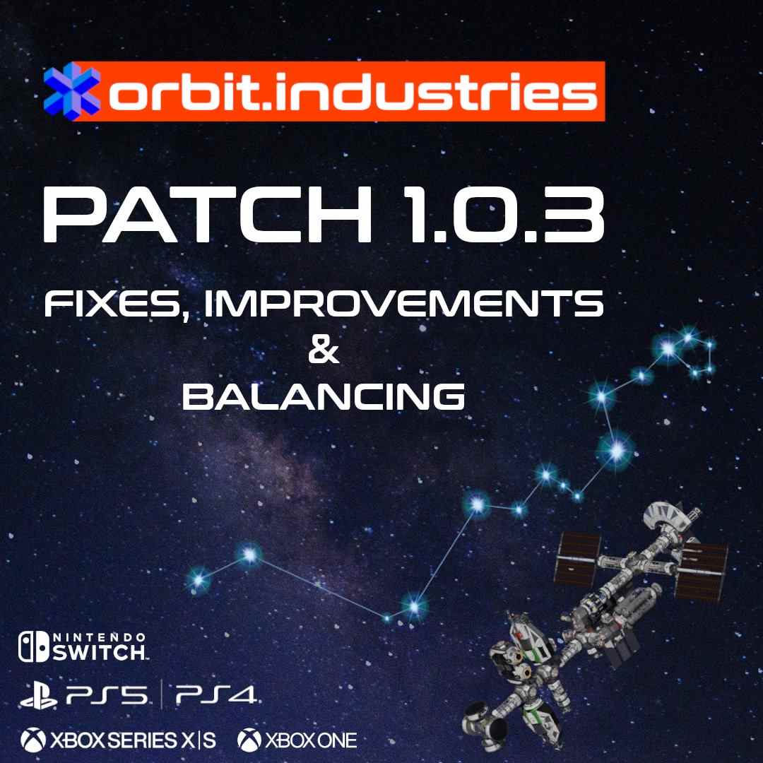 orbit.industries mise à jour maintenant (version 1.0.3), notes de mise à jour
