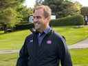 Le président des Canadiens de Montréal, Geoff Molson, assiste au tournoi de golf caritatif annuel de l'équipe au club de golf Laval-sur-le-Lac le 9 septembre 2019. 