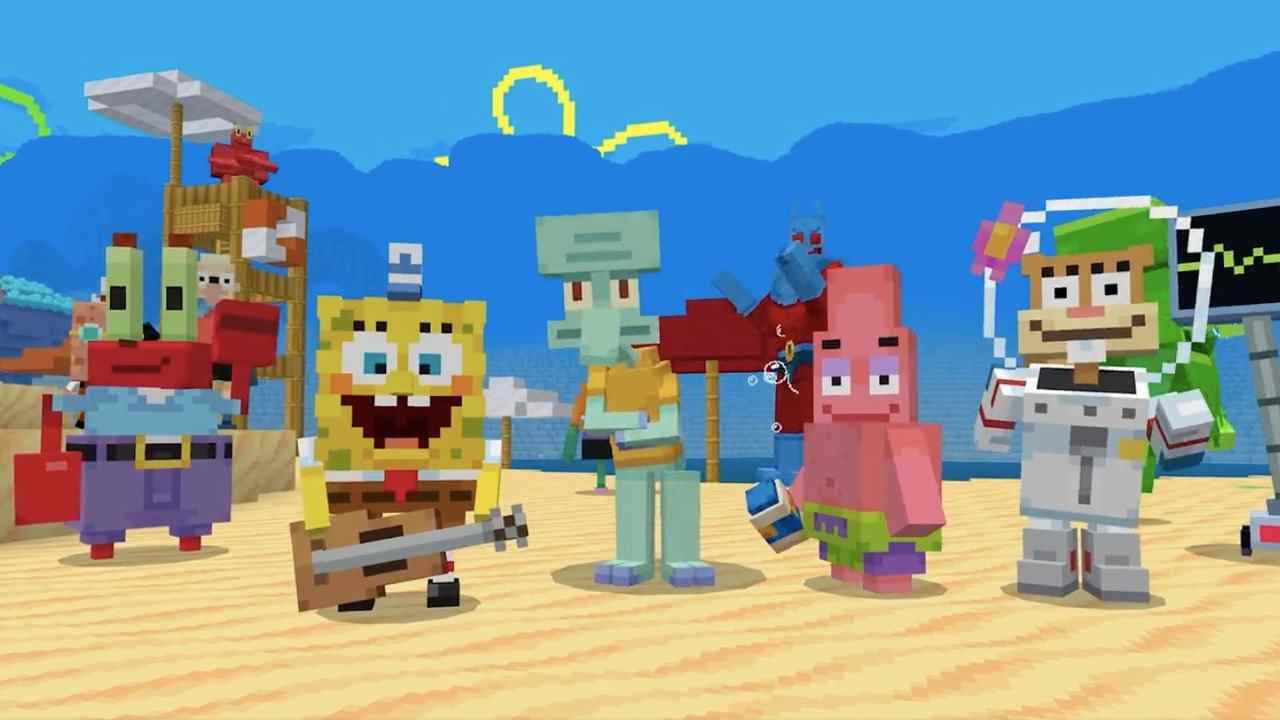 Minecraft étend son monde en forme de carré avec SpongeBob DLC
