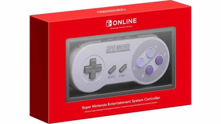 Image of a retro-style controller released for the Ninendo Switch