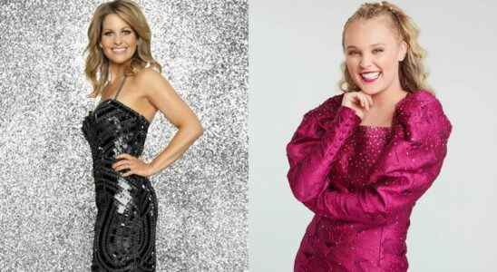 Promo photos of Candace Cameron Bure and Jojo Siwa on DWTS.