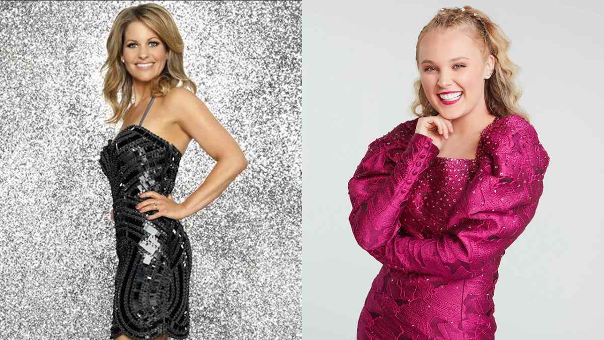 Promo photos of Candace Cameron Bure and Jojo Siwa on DWTS.