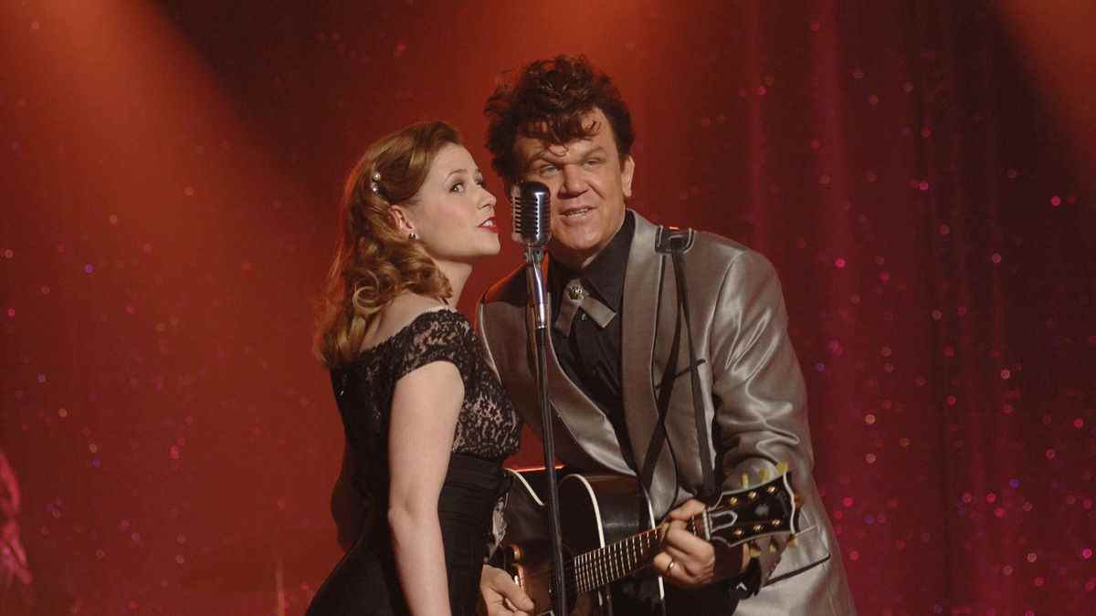 Jenna Fischer et John C. Reilly dans le rôle d'Edith et Dewey Cox dans Walk Hard.