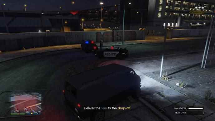 L'escapade en van dans la mission de contre-espionnage de GTA Online Criminal Enterprise