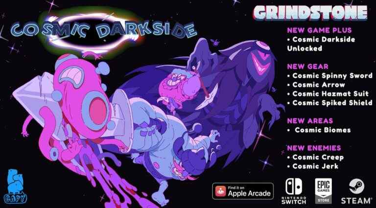 Notes de mise à jour et bande-annonce de Grindstone "Cosmic Darkside"
