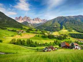 Les Dolomites dans le nord de l'Italie.