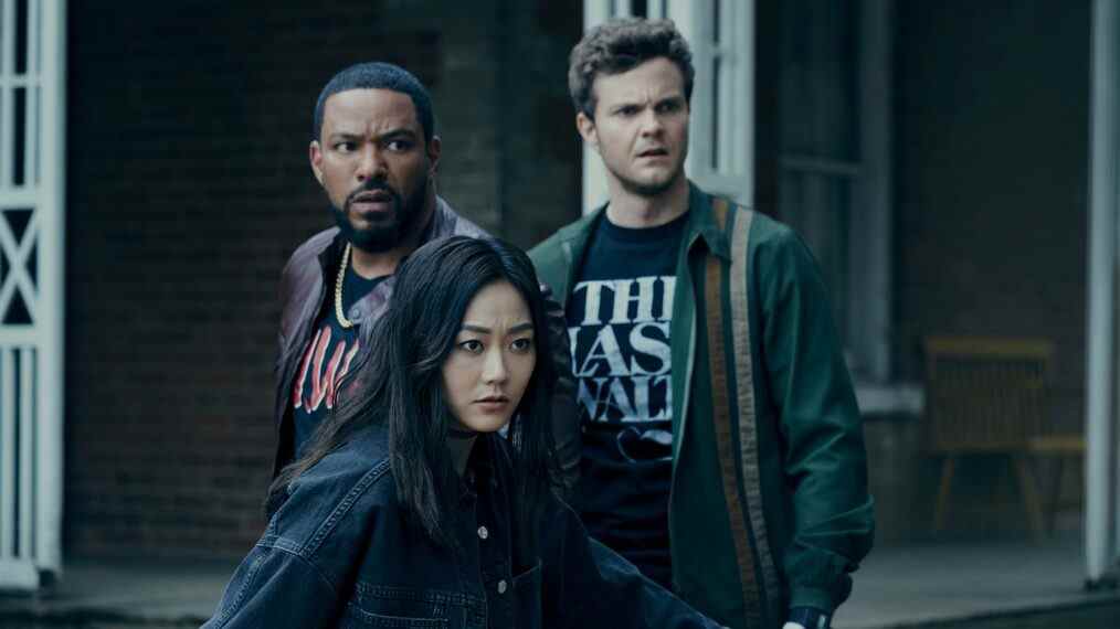 The Boys Season 3 Laz Alonso, Jack Quaid, Karen Fukuhara